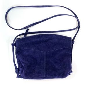 Indigo Genuine Suede Purse